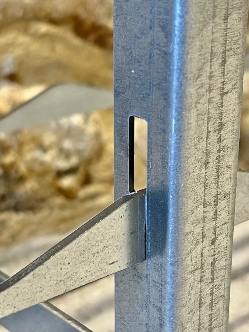 module de rangement vin en aluminium galvanisé