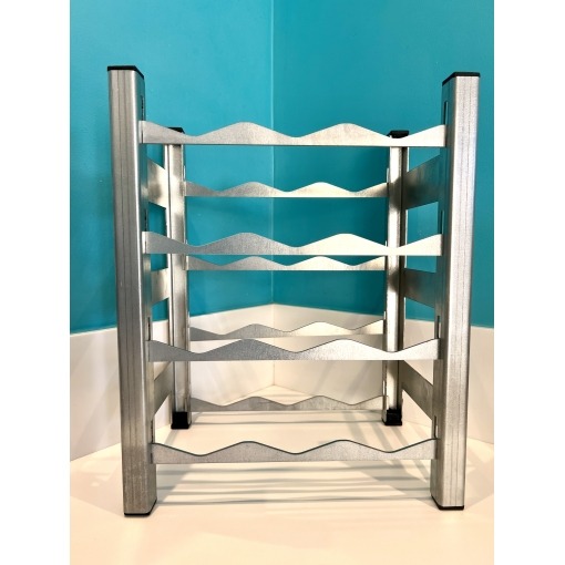 Casier à bouteilles 12 places acier galvanisé H 41 x L 32,5 Prof 22 cm – Image 5